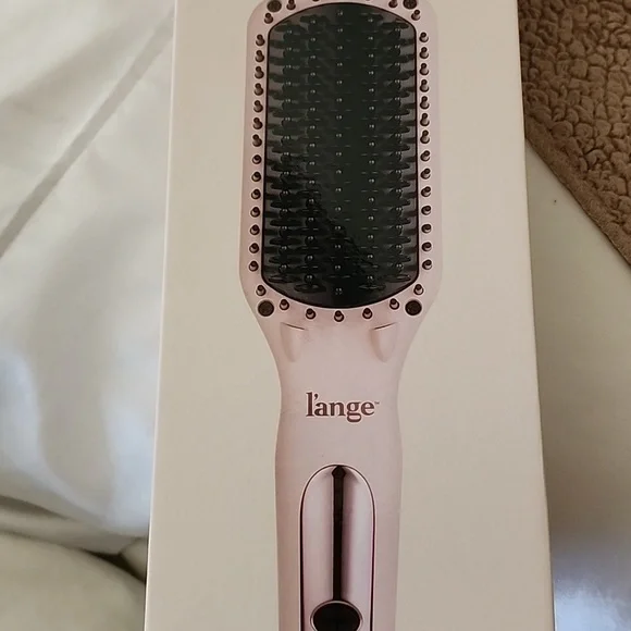L’ange Le Vite Pink Ceramic Hair Straightening Brush - Picture 1 of 6